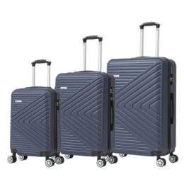 Bulk 3pc Abs Luggage Set Navy