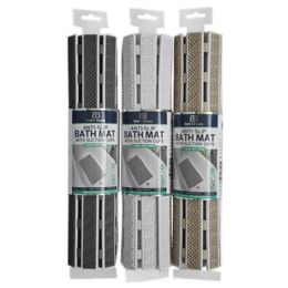 12 Bulk 15-inchx27-inch Pp+tpe T-Slat Bathmat