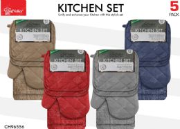 24 Bulk 5pk Solid Kitchen Set