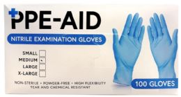 20 Bulk PpE-Aid Medium Nitrile Examination Gloves