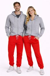 18 Bulk Unisex Full Zip Cotton Fleece Hoodie Athletic Heather Size Small