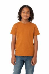 36 Bulk Youth Cotton Short Sleeve T Shirt Solid Brown Youth Size Small