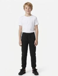 24 Bulk Youth Cotton Jogger Black Size Youth Small