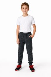 24 Bulk Youth Cotton Jogger Dark Gray Heather Size Youth Small