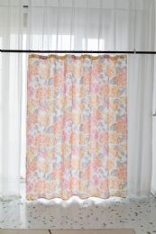 24 Bulk Vibrant Blush Floral Shower Curtain