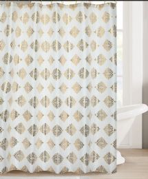 24 Bulk Beige Damask Shower Curtain