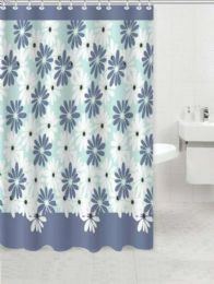 24 Bulk Blue Daisy Shower Curtain