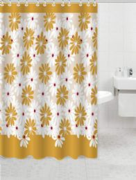 24 Bulk Gold Daisy Shower Curtain