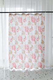 24 Bulk Burgindy Ocean Reef Shower Curtain