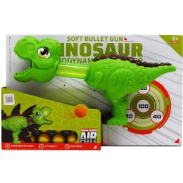 12 Bulk 13.75-Inch Dinosaur Launcher W/ 10pc Foam Ball Set Tied On Box