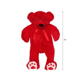2 Bulk 55-inch Red Bear W/ Bow