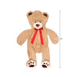 2 Bulk 63-inch Brown Bear W/ Bow