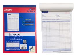 96 Bulk Invoice Book 30set 2 Part Carbonless