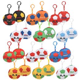 288 Bulk 3" Country Soccer Backpack Clip