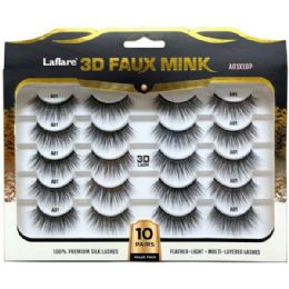 20 Bulk 3d Faux Mink 10-count Black Lashes