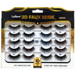 20 Bulk 3d Faux Mink 10-count Voluminous Lashes