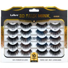 20 Bulk 3d Faux Mink 10-count Dramatic Black Lashes