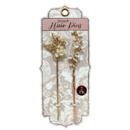 60 Bulk 2 Pack Butterfly French Hair Pins
