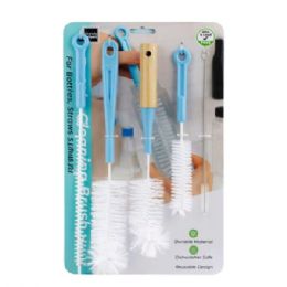 6 Bulk 5 Pack Bottle Cleaning Brush Set