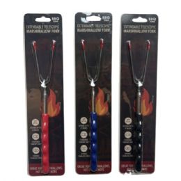 24 Bulk Extendable Telescopic Marshmallow Fork In Countertop Display
