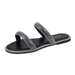 12 Bulk Women's Double Strap Rhinestone Sandal 12 P/c.... (6-10)