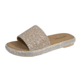 12 Bulk Women's Rhinestone Slide 12 P/c.... (6-10)