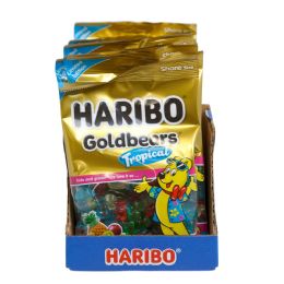 20 Bulk Haribo Limited Edition Goldbears Tropical 8 Oz Peg Bag In Counter Display