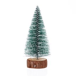 72 Bulk Artificial Mini Pine Needle Tree With Snow 6-inch