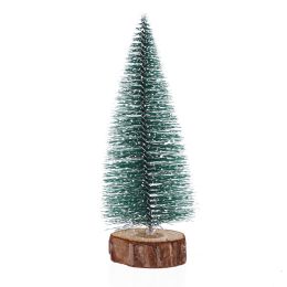 48 Bulk Artificial Mini Pine Needle Tree With Snow 8-inch
