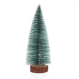 36 Bulk Artificial Mini Pine Needle Tree With Snow 10-inch