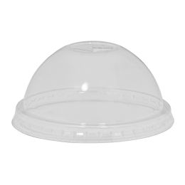 20 Bulk Plastic Cup Dome Lid 4" 50pc/bag - Clear