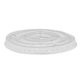 20 Bulk Plastic Cup Flat Lid 3¾" 50pc/bag - Clear