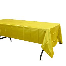 48 Bulk Plastic Foil Table Cover 54" X 108" - Matte Gold