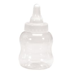 24 Bulk Plastic Baby Bottle 13 1/2" - White