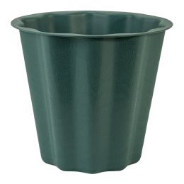 12 Bulk Plastic Floral Container 10" - Dark Green