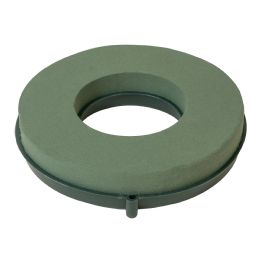 24 Bulk Floral Foam Ring With Plastic Base 8" 2pc/pack