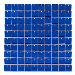 24 Bulk Square Clear Frame Spangle Wall Décor - Royal Blue
