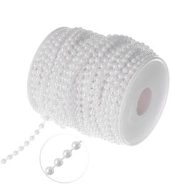 48 Bulk 4mm Pearl Rolls 22yds - White