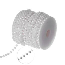 12 Bulk 6mm Pearl Rolls 22yds - White