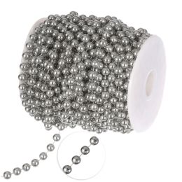12 Bulk 8mm Pearl Rolls 22yds - Silver