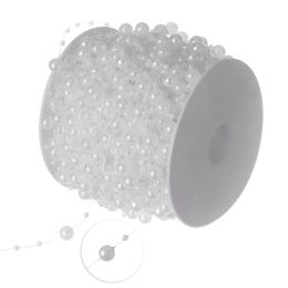 12 Bulk 3mm And 8mm Pearl Rolls 66yds - White