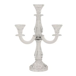 6 Bulk Crystal 3 Head Candle Holder Table Centerpiece 13¾"