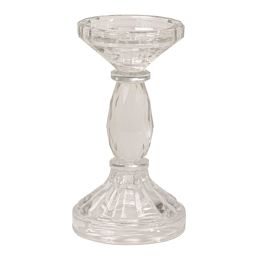 8 Bulk Crystal Candle Holder Pillar 7"