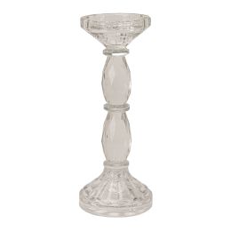 8 Bulk Crystal Candle Holder Pillar 10"
