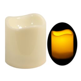72 Bulk Led Flameless Flickering Candle 3"