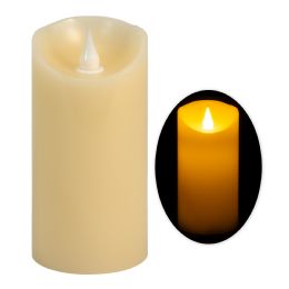 24 Bulk Led Flameless Flickering Wax Candle 6"
