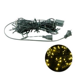 24 Bulk 100 Led Green Wire String Light With Connector - Warm White