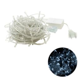 24 Bulk 100 Led Clear Wire String Light With Connector - White