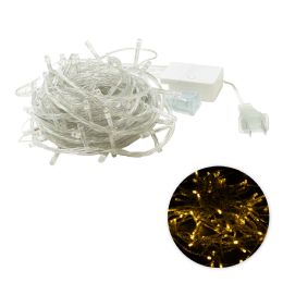24 Bulk 100 Led Clear Wire String Light With Connector - Warm White