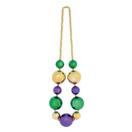 20 Bulk Jumbo Mardi Gras Beads